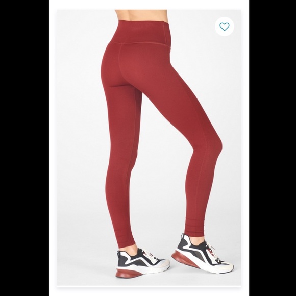 Fabletics Rust Red SculpKnit leggings - Picture 5 of 5